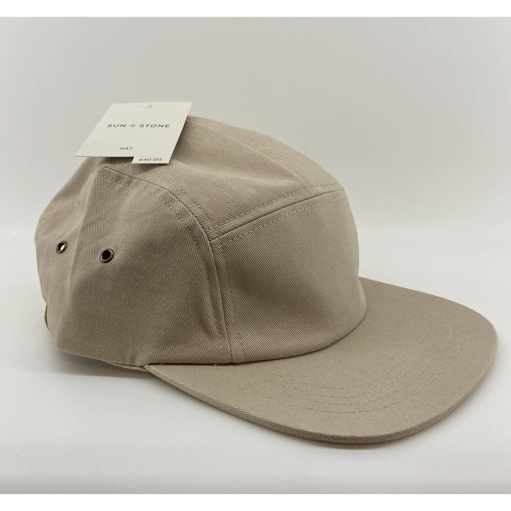 Sun + Stone Solid Panel Baseball Cap Brown Cord One Size Adjustable NEW
